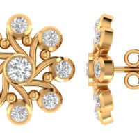 Elowen Verity Diamond Earrings - Thumbnail Image 3