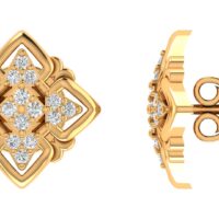 Aurevia Quadrant Diamond Earrings - Thumbnail Image 3