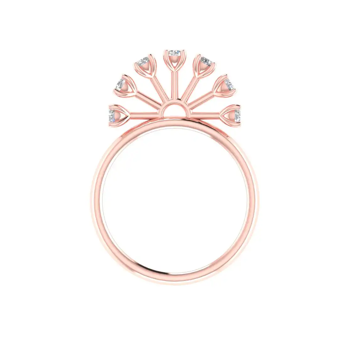 Cyravelle Tiara Diamond Ring - Image 9