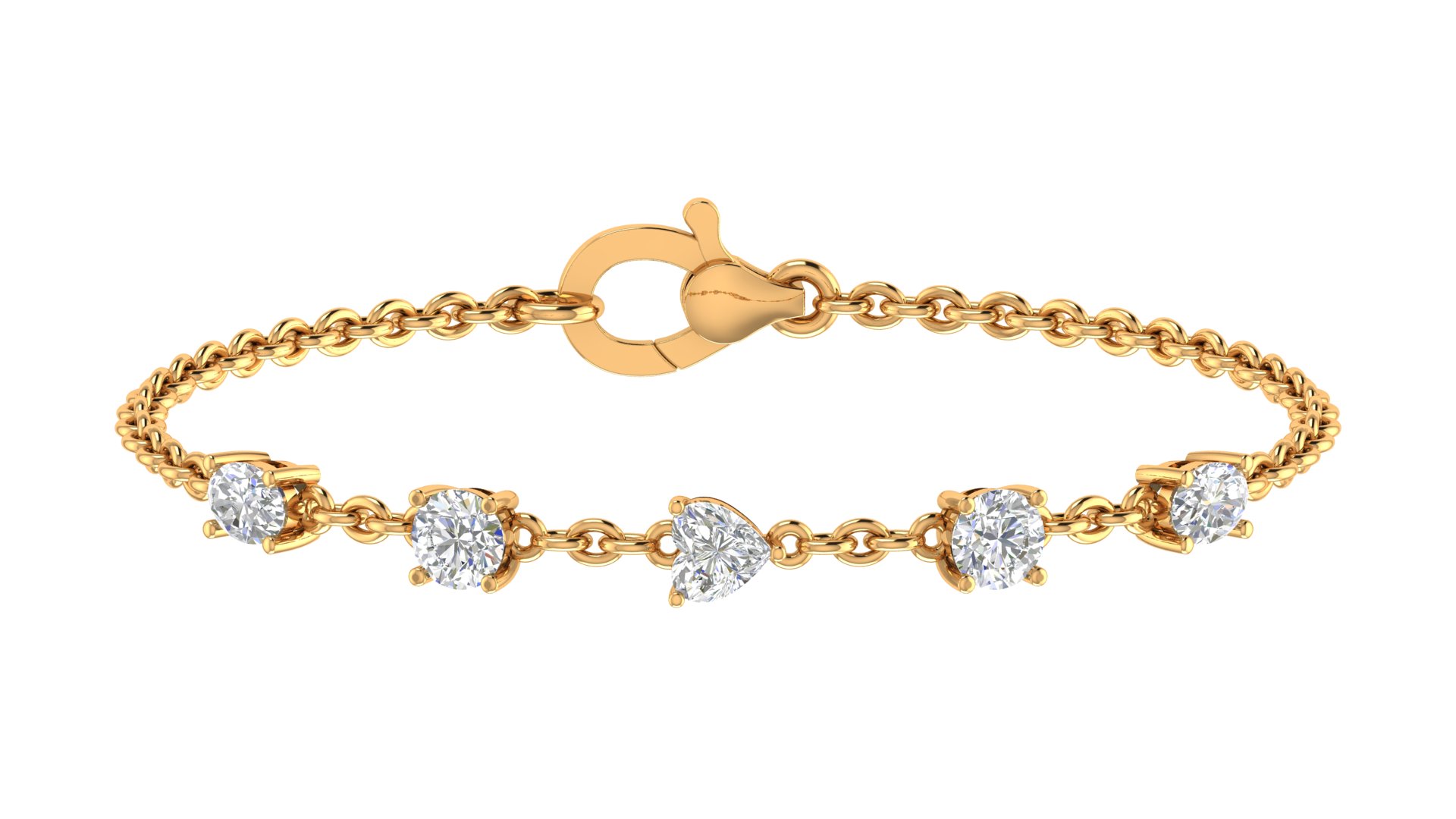 Celestine Five Diamond Bracelet - Image 2