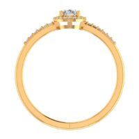 Classic Halo Diamond Ring - Thumbnail Image 3