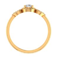 Elegant Three Stone Diamond Ring - Thumbnail Image 4