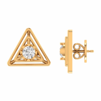Sorellia Triad Diamond Stud Earrings - Thumbnail Image 3