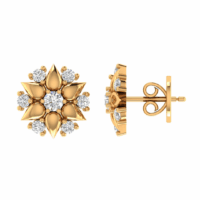 Virellia Fleuris Diamond Earrings - Thumbnail Image 3
