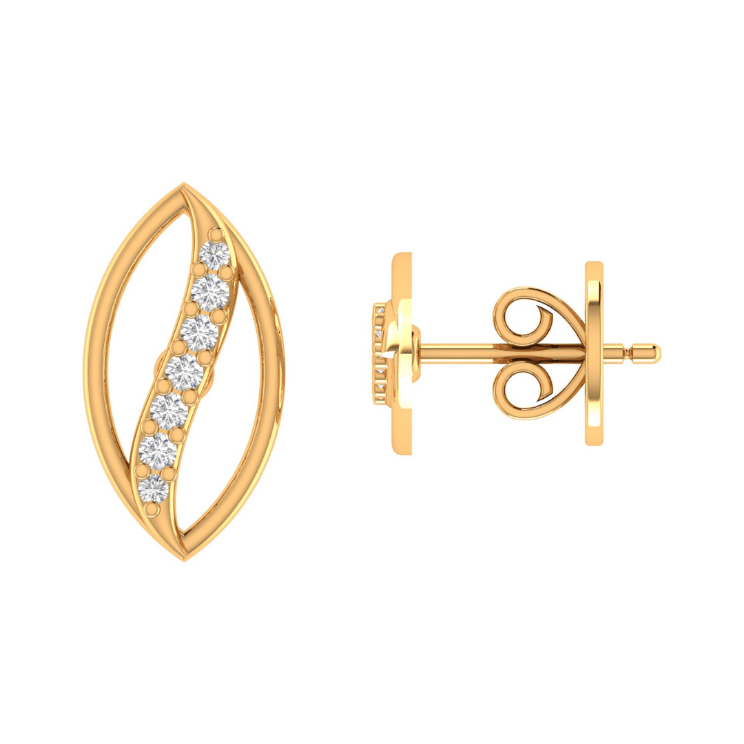 Avelisse Arc Diamond Earrings - Image 3