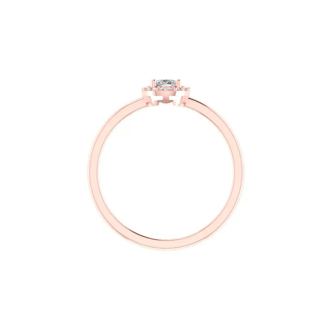 Velmora Halo Diamond Ring - Image 9