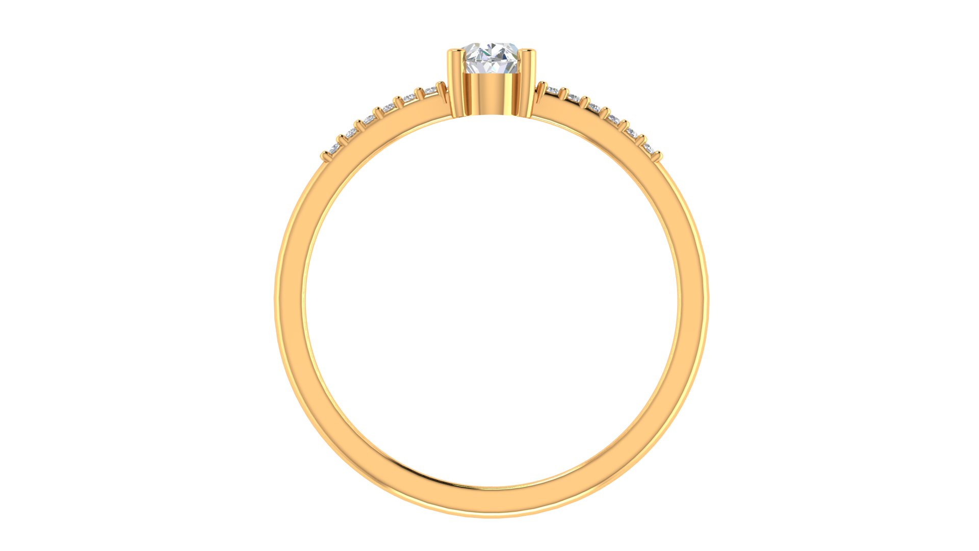 Classic Solitaire Diamond Ring - Image 3