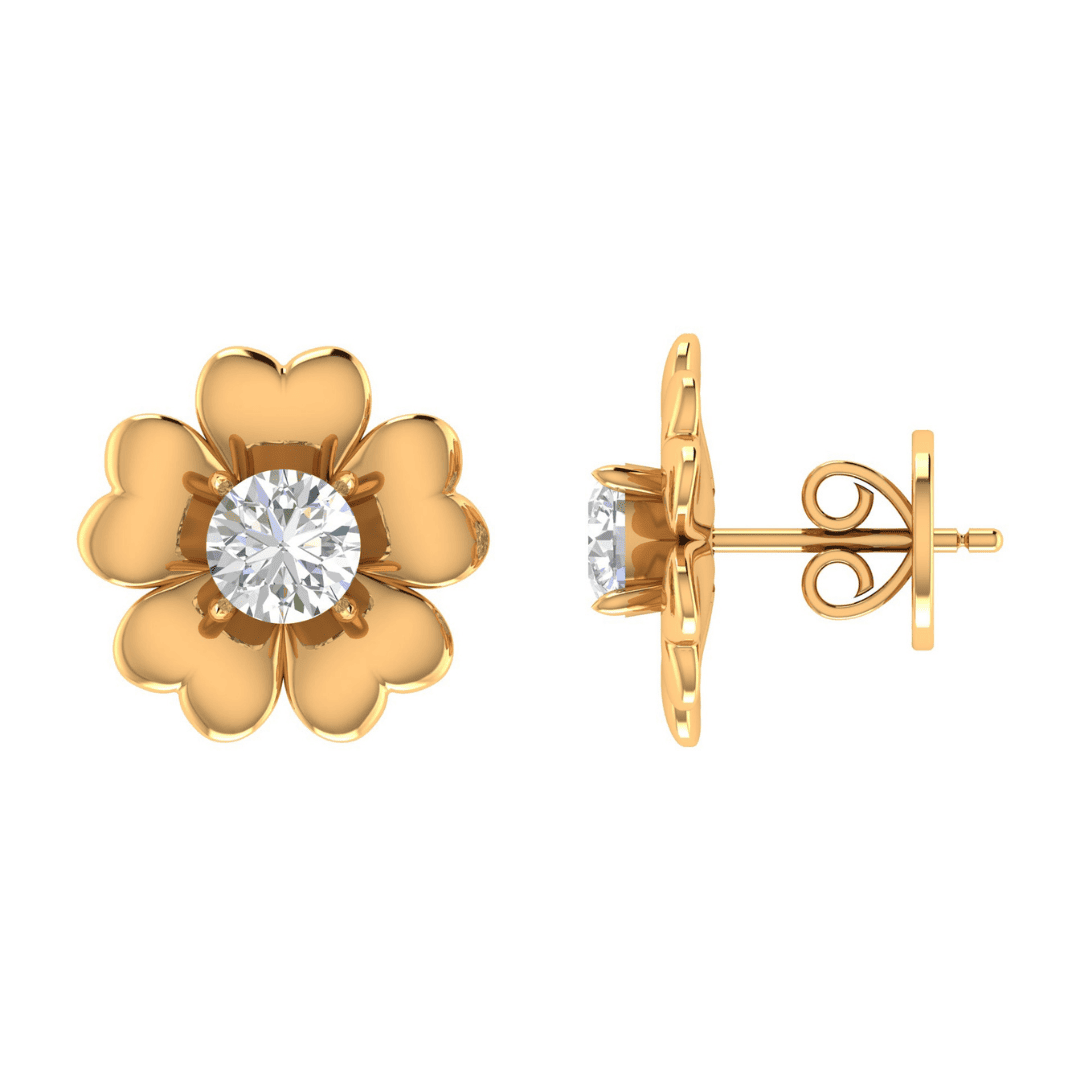 Florévia Halo Diamond Earrings - Image 3