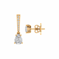 Avelisse Teardrop Diamond Earrings - Thumbnail Image 3