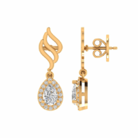 Seraphine Drift Diamond Earrings - Thumbnail Image 3