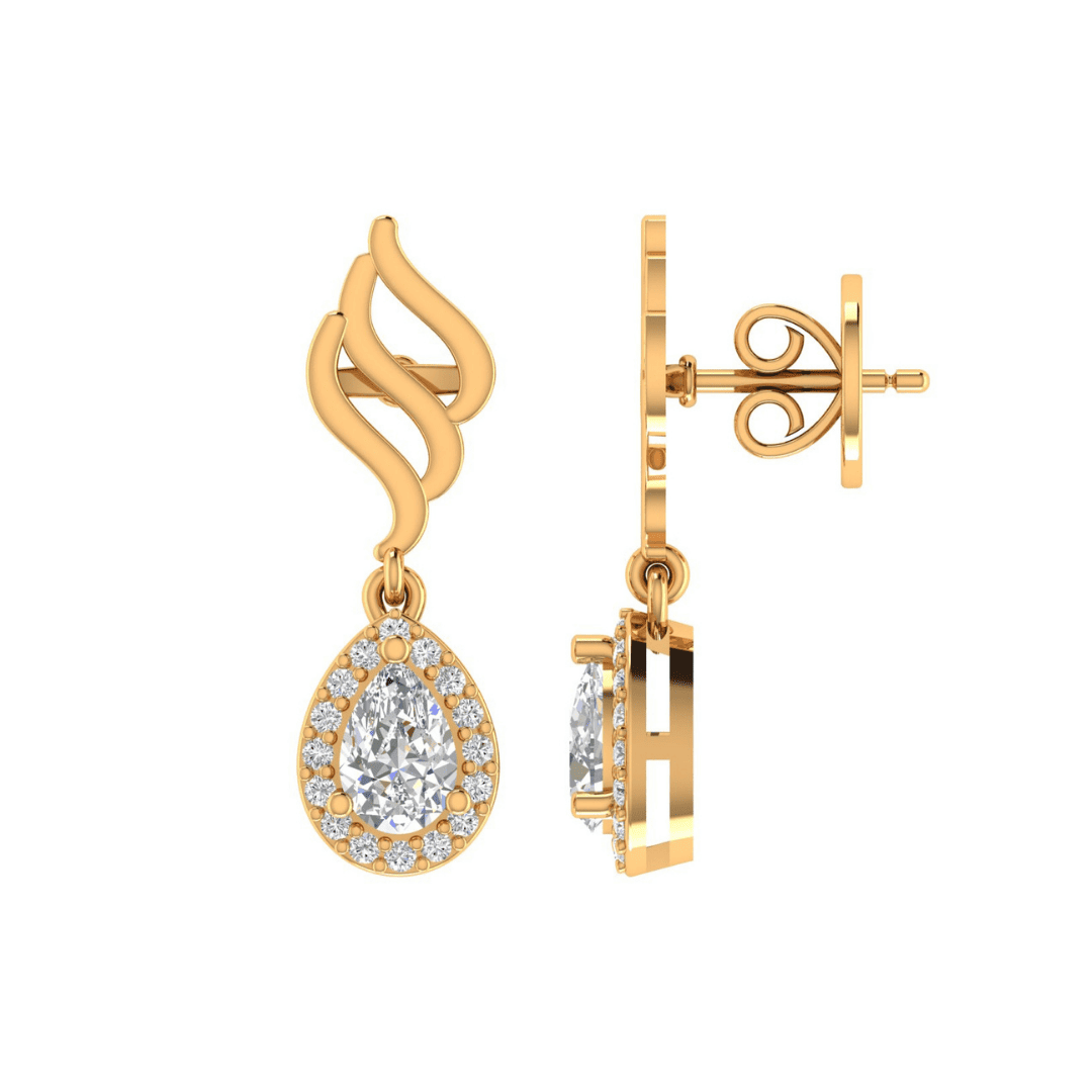 Seraphine Drift Diamond Earrings - Image 3