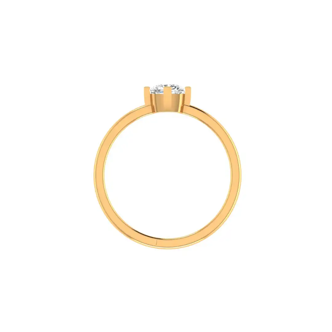 Round Diamond Solitaire Ring - Image 3