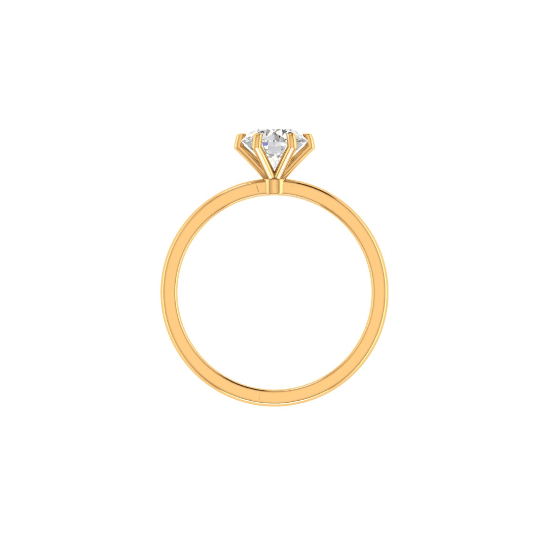 Elvara Solitaire Diamond Ring - Image 3