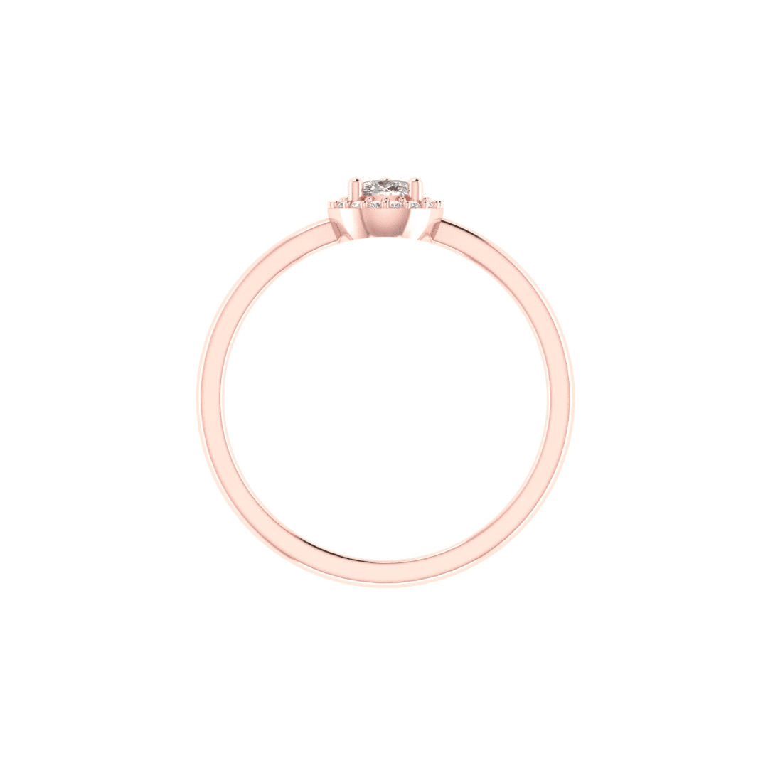 Virelia Halo Diamond Ring - Image 9