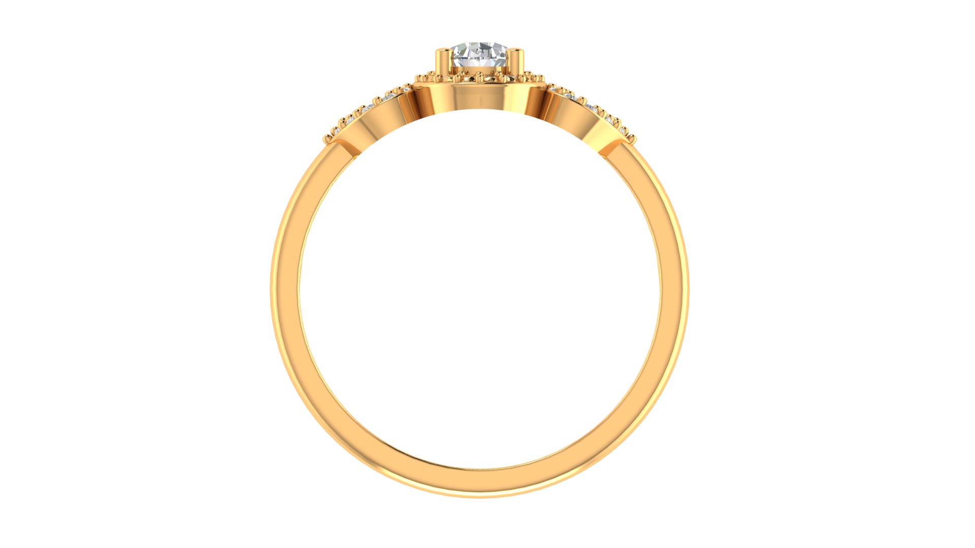 Elegant Three Stone Diamond Ring - Image 4