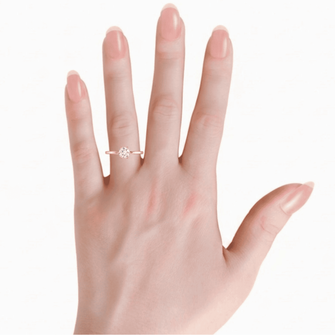 Elvara Solitaire Diamond Ring - Image 10