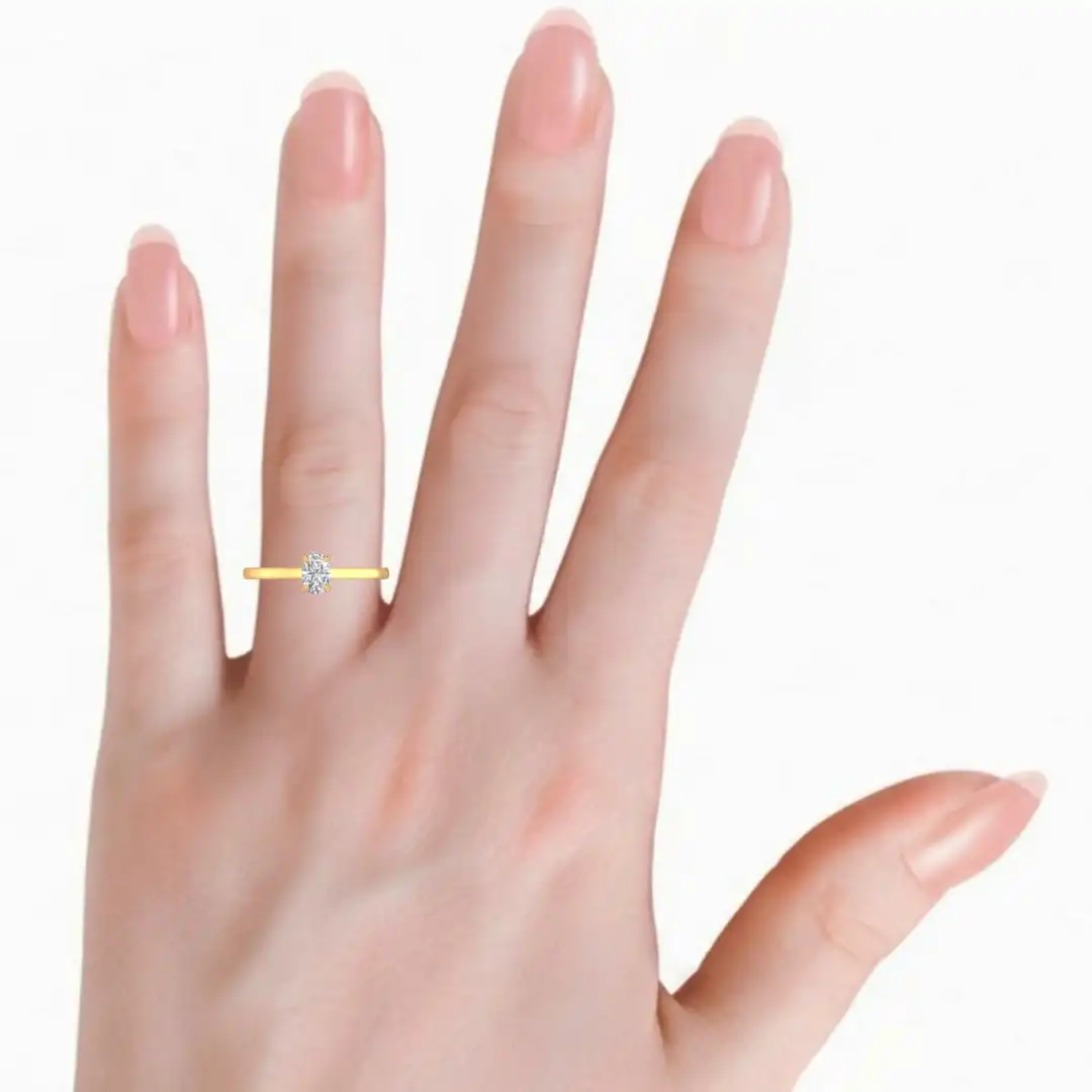 Orlienne Oval Diamond Ring - Image 11