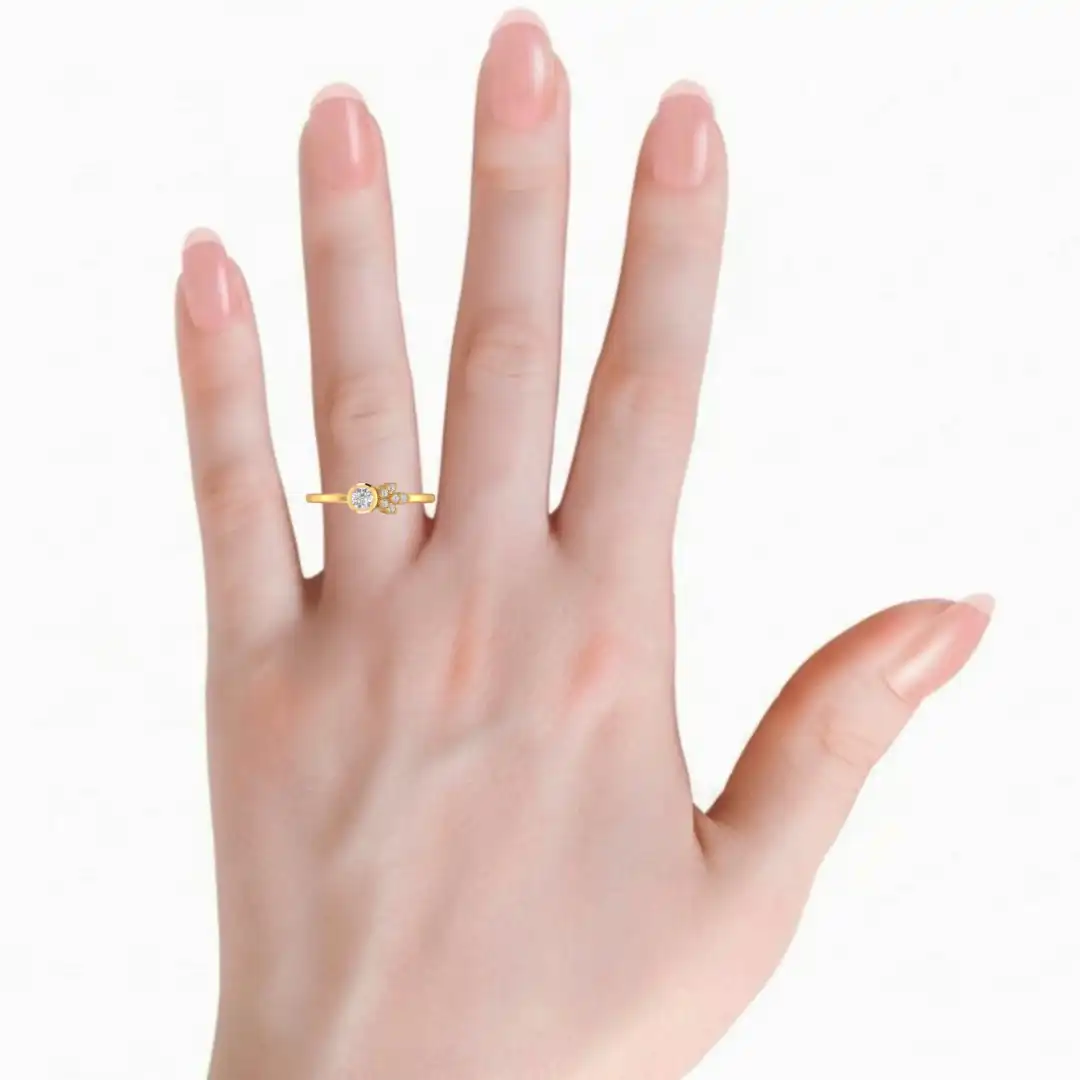Elvaria Halo Diamond Ring - Image 11