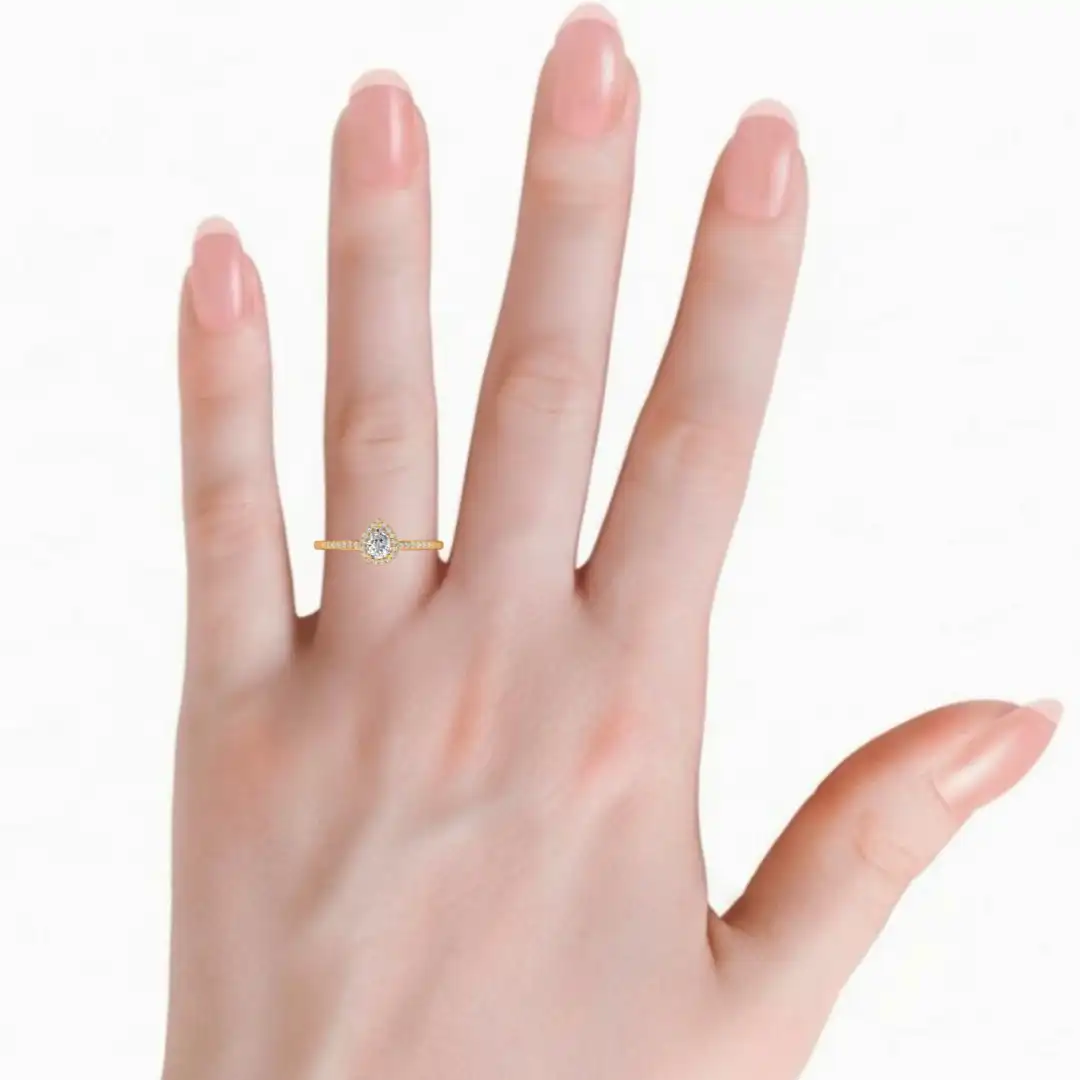 Elaris Halo Diamond Ring - Image 11