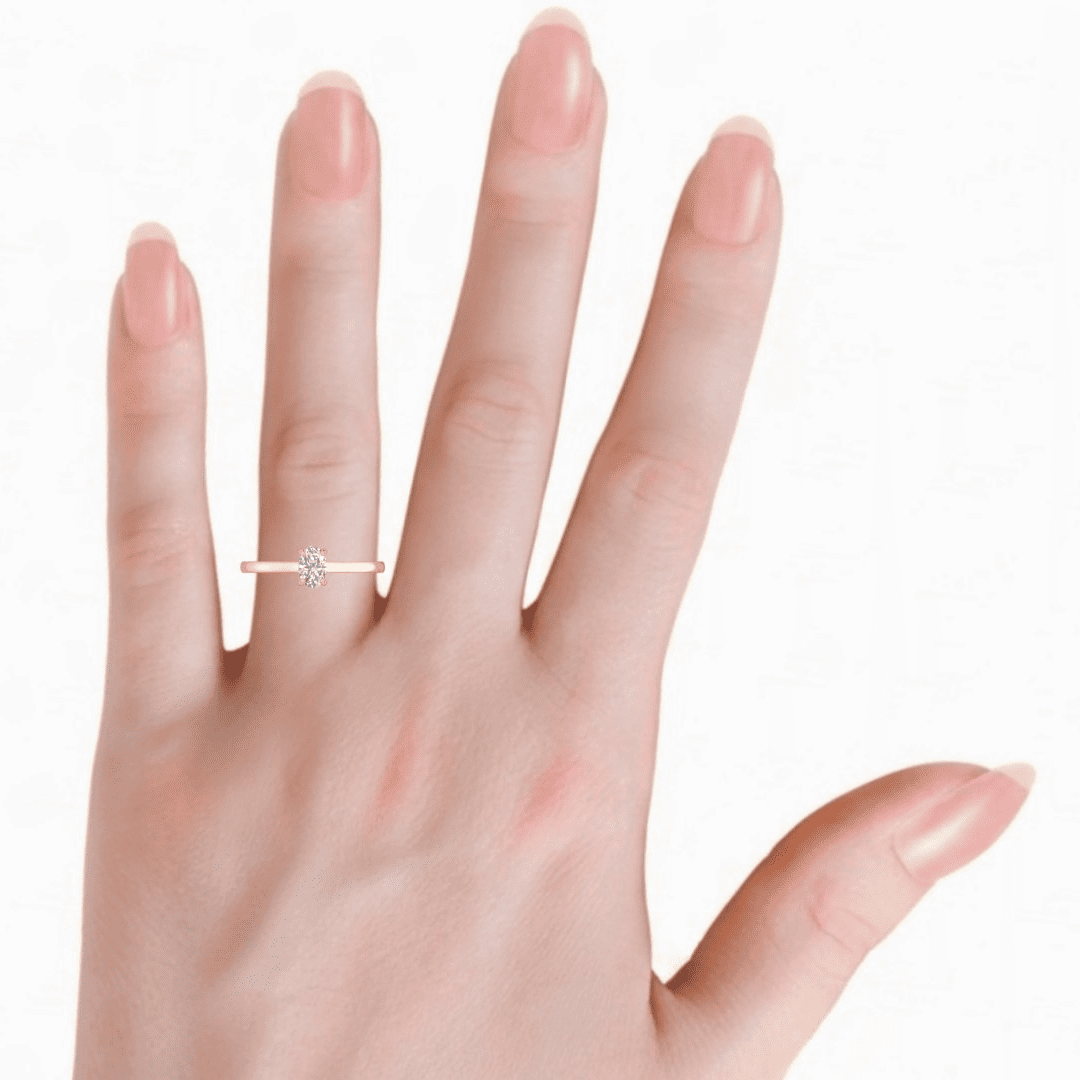 Seravelle Oval Diamond Ring - Image 11