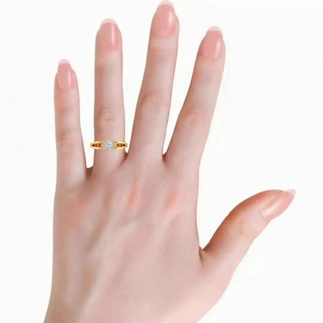 Seravelle Halo Diamond Ring - Image 11