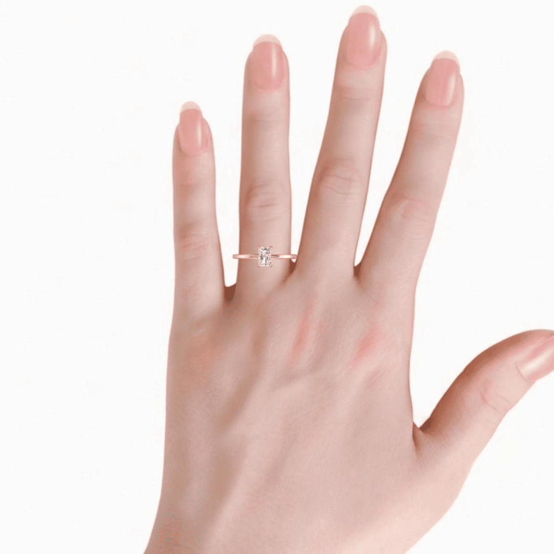 Varellia Radiant Diamond Ring - Image 11
