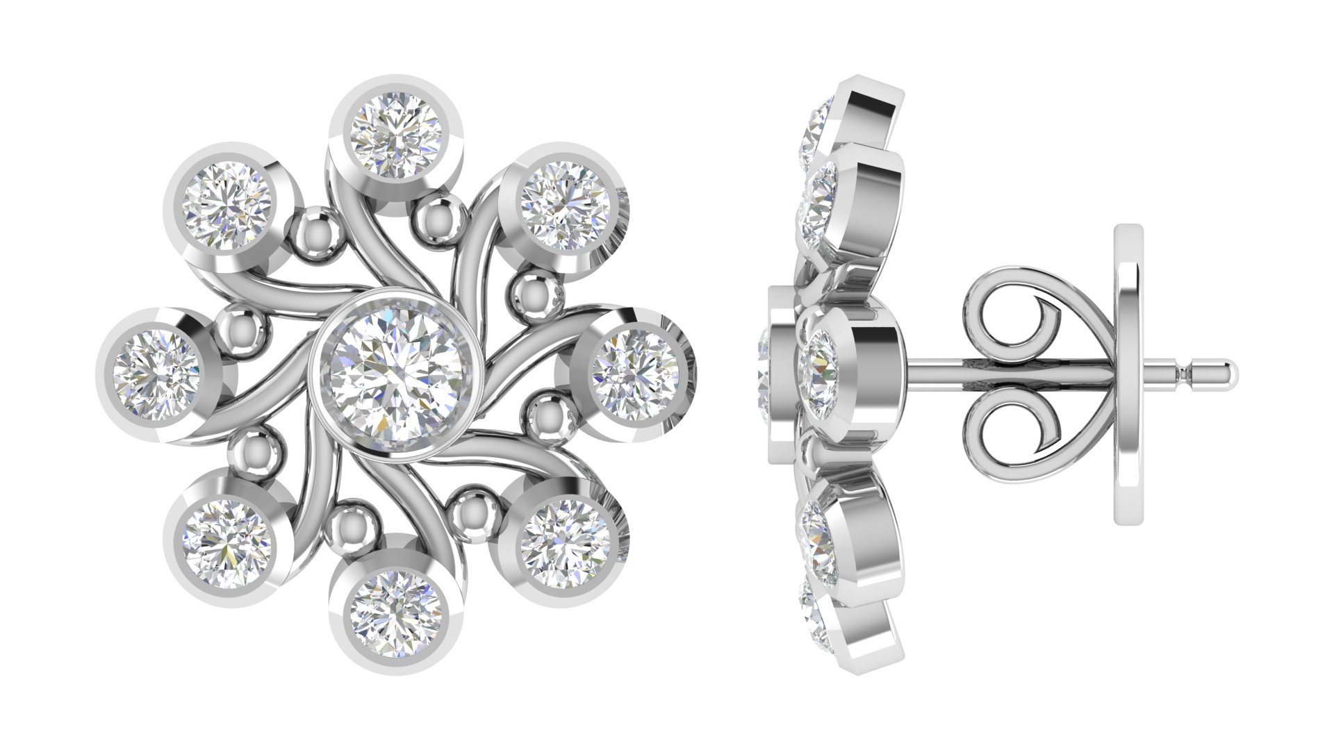 Elowen Verity Diamond Earrings - Image 5