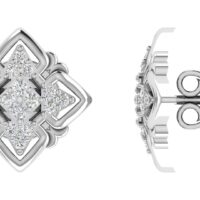 Aurevia Quadrant Diamond Earrings - Thumbnail Image 5