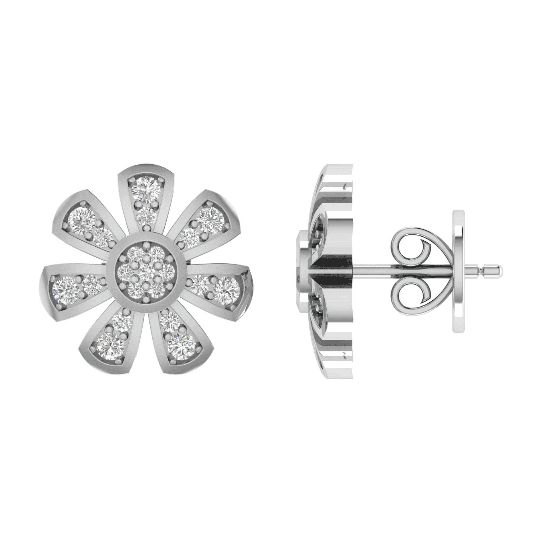 Marivelle Flora Diamond Earrings - Image 5