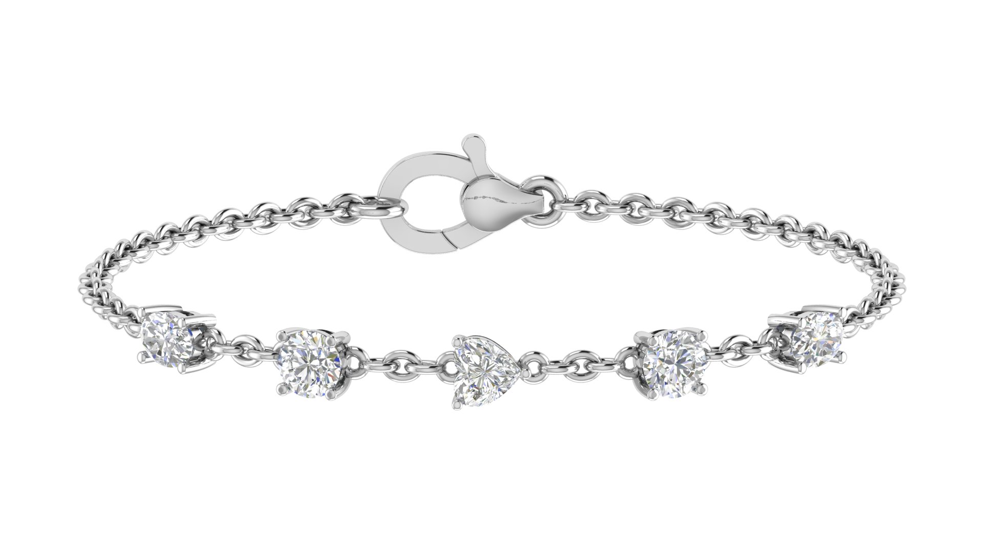 Celestine Five Diamond Bracelet - Image 3