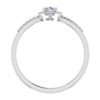 Classic Halo Diamond Ring - Thumbnail Image 6