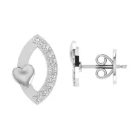 Amorielle Arc Diamond Earrings - Thumbnail Image 5