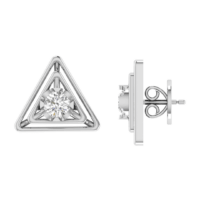 Sorellia Triad Diamond Stud Earrings - Thumbnail Image 5