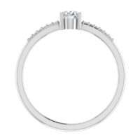 Classic Solitaire Diamond Ring - Thumbnail Image 6