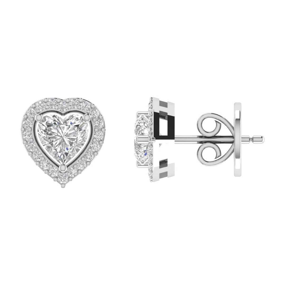 Seraphielle Heart Diamond Earrings - Image 5
