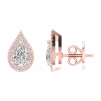 Seravelle Pear Diamond Earrings - Thumbnail Image 7