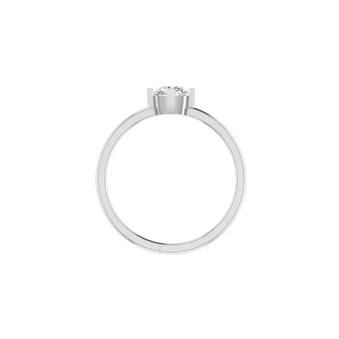 Round Diamond Solitaire Ring - Image 6