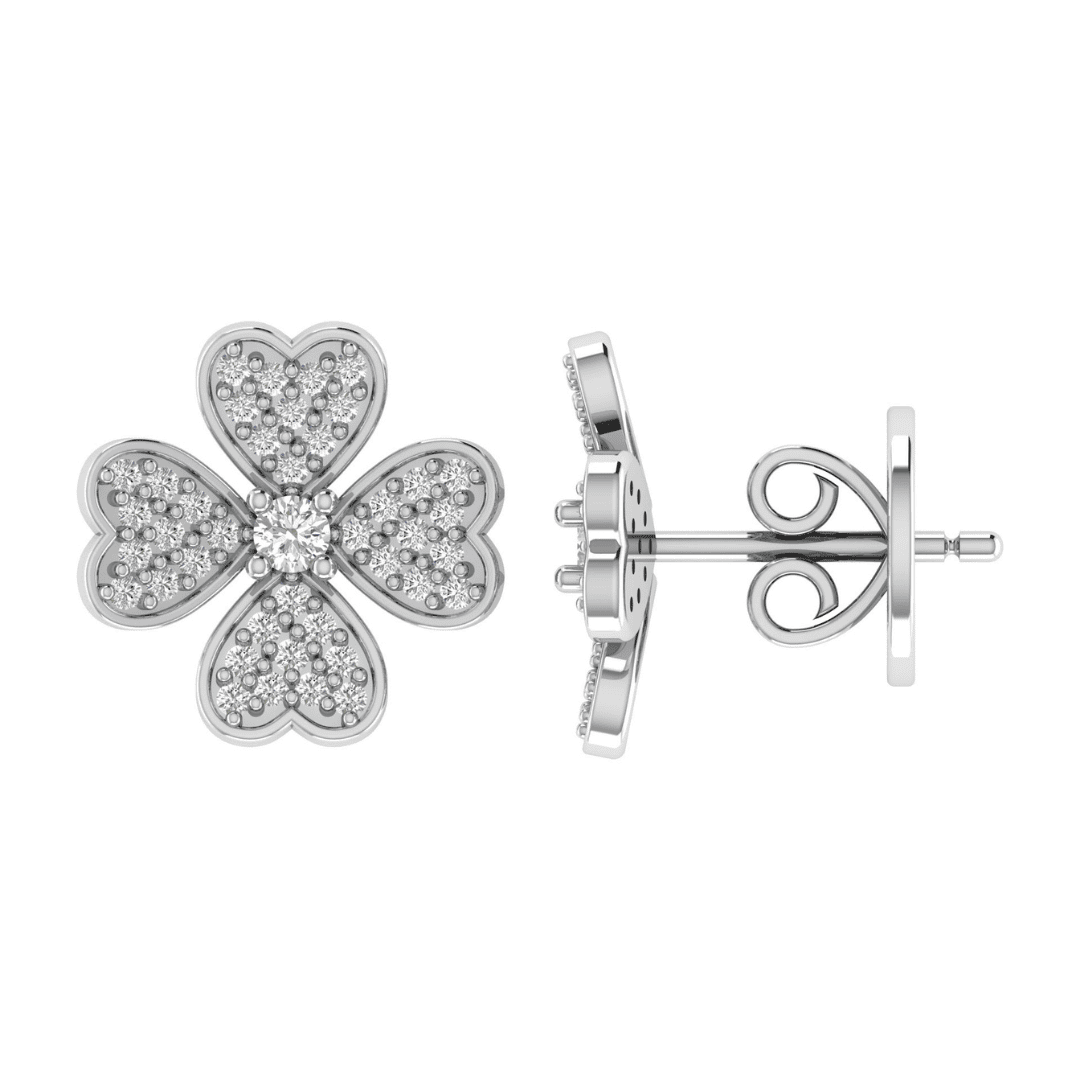 Seraphina Clover Diamond Earrings - Image 5