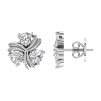 Seravelle Trio Diamond Studs - Thumbnail Image 5