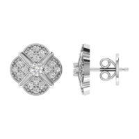 Calithra Crosslight Diamond Earrings - Thumbnail Image 5