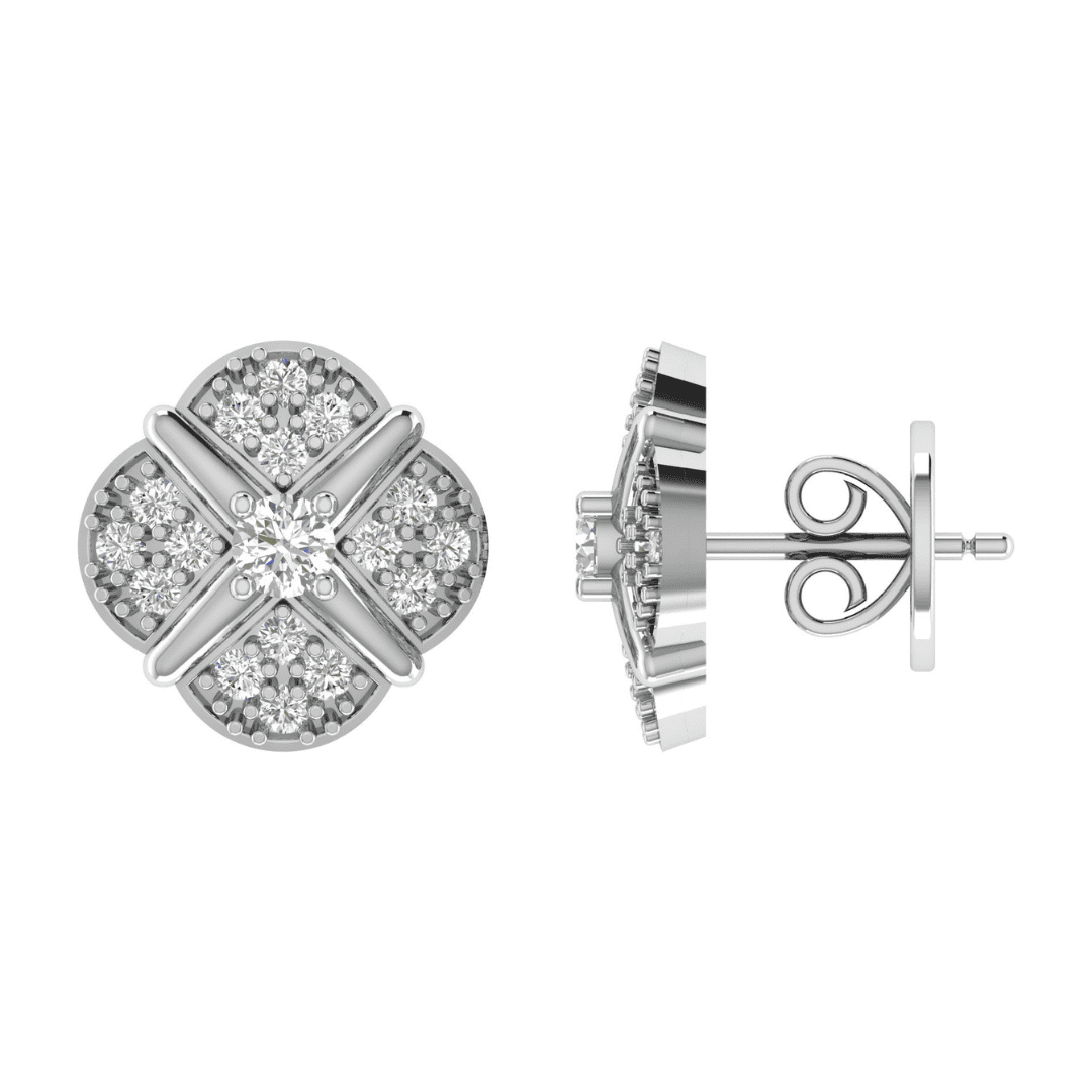 Calithra Crosslight Diamond Earrings - Image 5