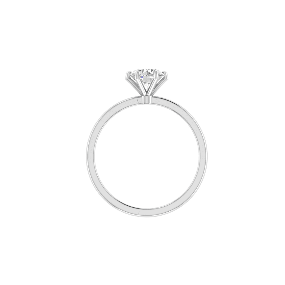 Elvara Solitaire Diamond Ring - Image 6