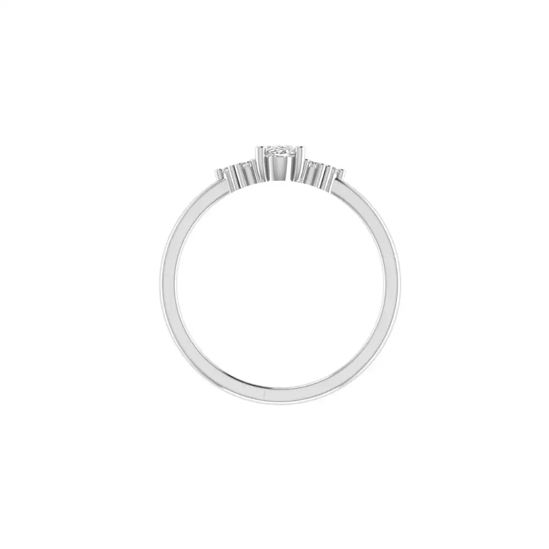 Side Sparkle Diamond Ring - Image 6