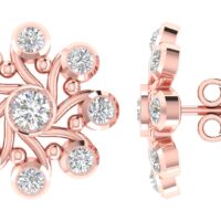 Elowen Verity Diamond Earrings - Thumbnail Image 7