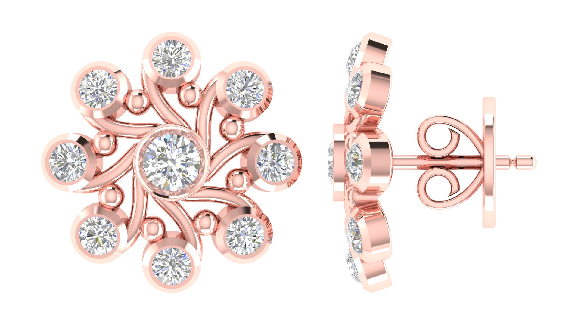Elowen Verity Diamond Earrings - Image 7