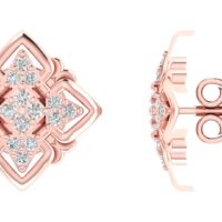 Aurevia Quadrant Diamond Earrings - Thumbnail Image 7
