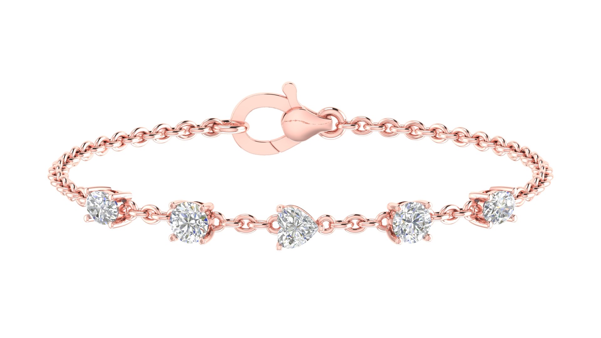 Celestine Five Diamond Bracelet - Image 4