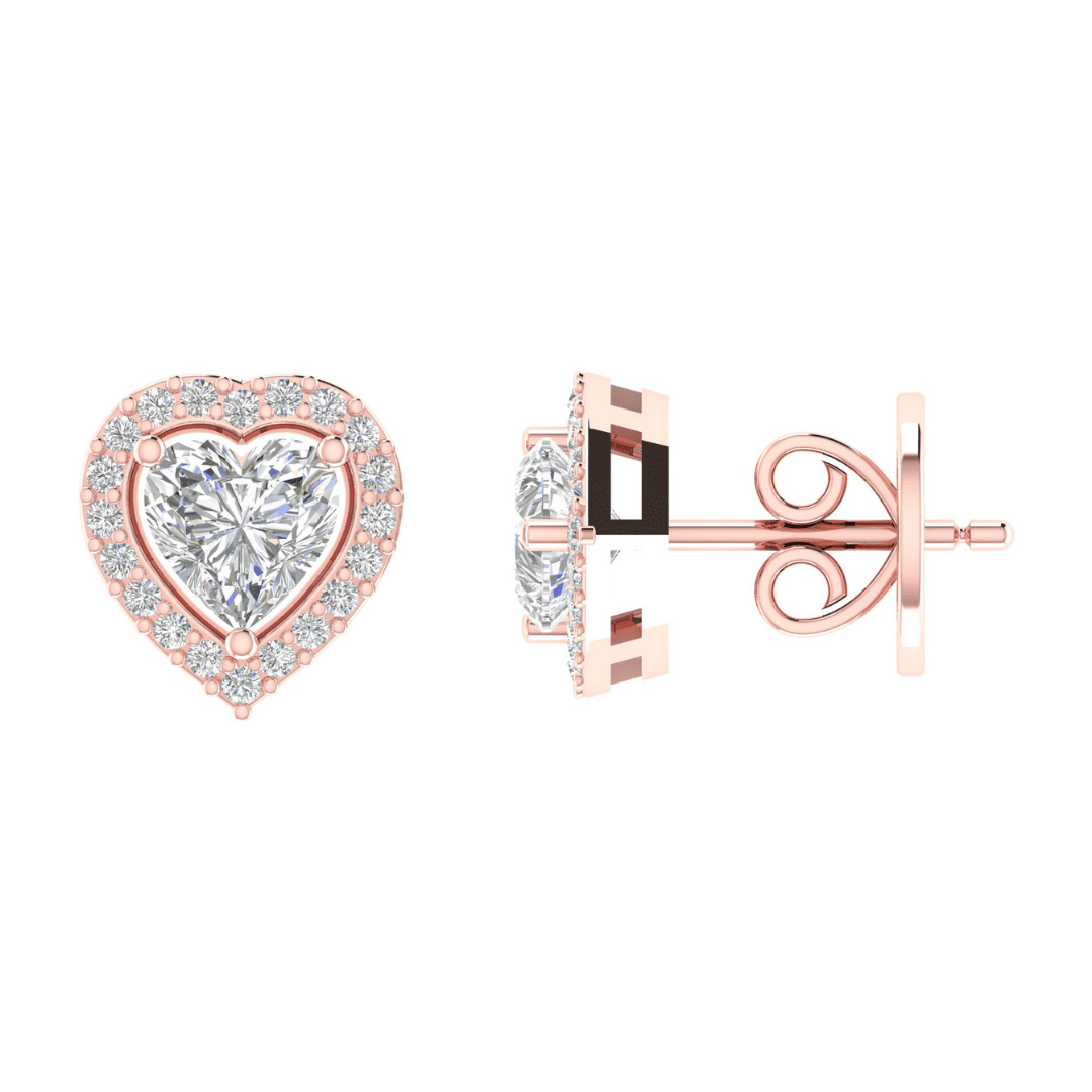 Seraphielle Heart Diamond Earrings - Image 7