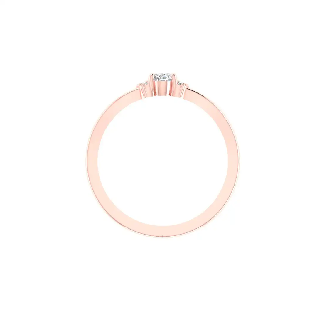Seravelle Halo Diamond Ring - Image 9