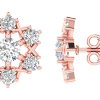 Celestia Bloom Diamond Studs - Thumbnail Image 7